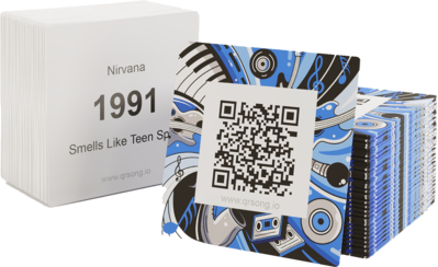 Physical QR Music Cards