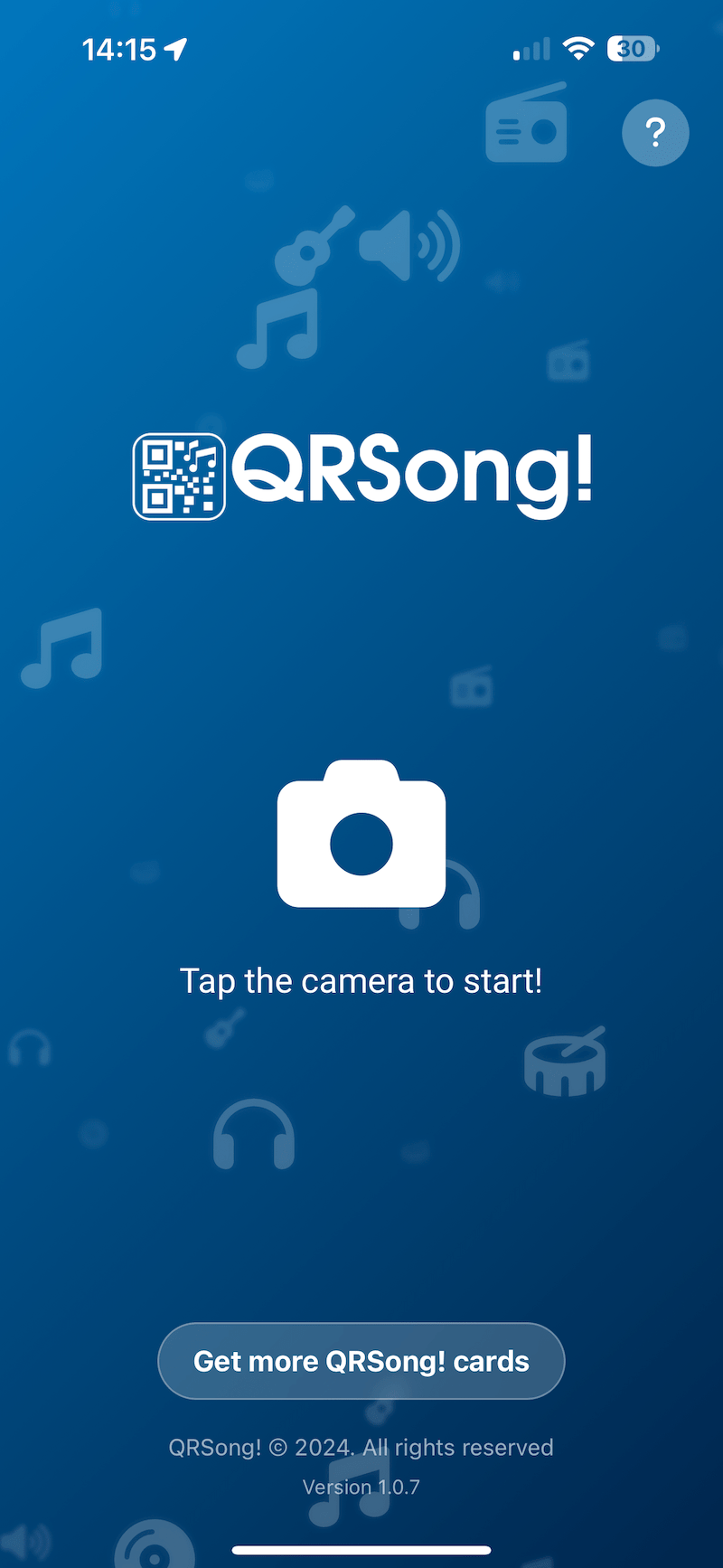 QRSong app screenshot 1