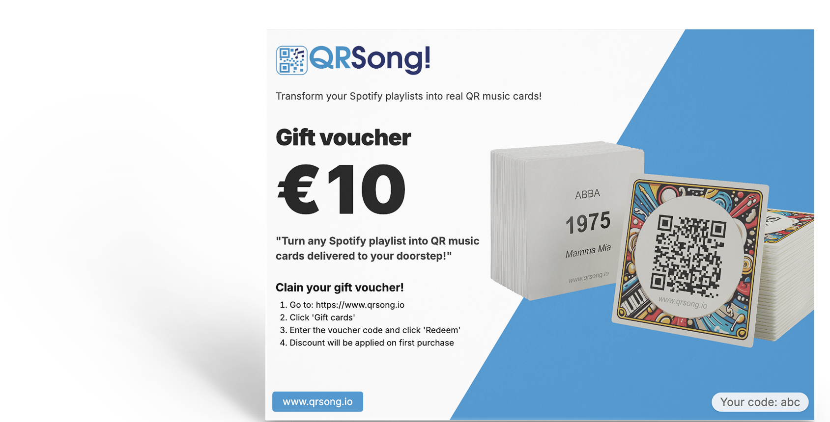 QRSong Gift Card